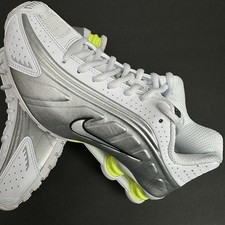 Nike Shox R4 'White Metallic Silver' AR3565-102 Women  s 9.5 NBY