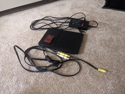 PS2 SLIM (no controller) WORKING w/ cords, AV adapter, and 8MB Memory Card