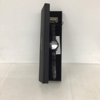 BENTLEY Bentley Analog Watch Analog BT-AM077-BKB leather band 10134496