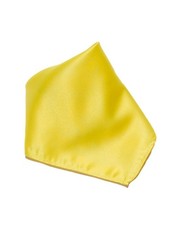 Vesuvio Napoli Solid Color Hankerchief Pocket Square Hanky 10x10 Inches Yellow