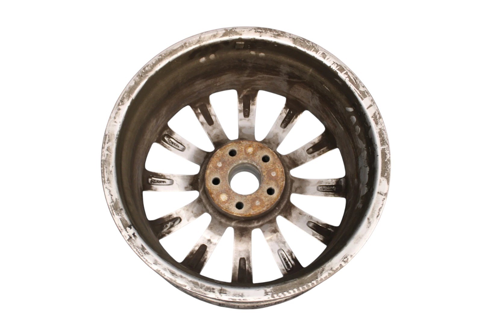 14-15 Maserati Ghibli 7.5 X 18'' 12-Spoke Front Alloy Wheel Rim 670010977 Oem