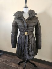 Cole-Haan Signature Down Hooded Belted Coat/Parka Dark Brown Women's Size M