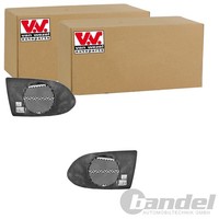 2X VAN Wezel Spiegelglas Beheizbar Passend FüR Opel Zafira Links+Rechts