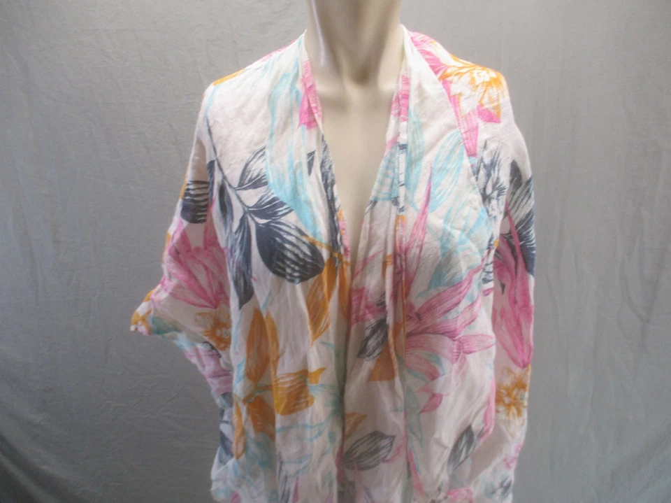 C&C California Talla Única Mujer Multicolor Floral 100% Lino Natación Cubre 512 Foto 2 de 4