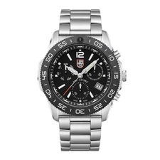 Factory New Luminox Pacific Diver Chronograph Stainless Steel Mens Watch XS.3142