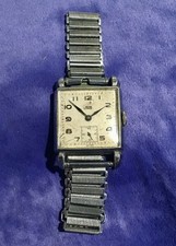 Vintage 30's  SWISS UNO Men’s Manual Wind Wrist Watch, nice strap.. non Running