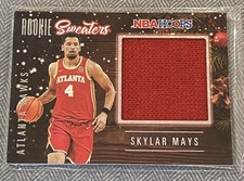 2020-21 Hoops #RSW-SMY Skylar Mays Rookie Sweaters Atlanta Hawks