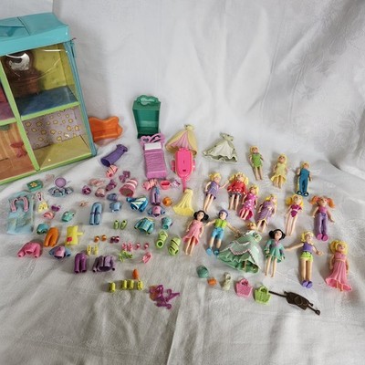 Mattel Polly Pocket Trendy Townhouse Miscellaneous Lot 15 Dolls +++