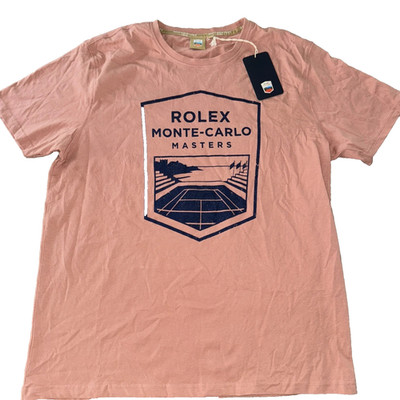 *** Rolex Mens Authentic Monte-Carlo Masters Tennis Shirt Men s XXL Cotton ***