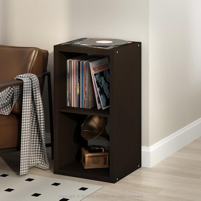 Cubicle Record Player Stand with Vinyl Storage, 2-Cube 1.2 Extra Thick Vinyl Rec