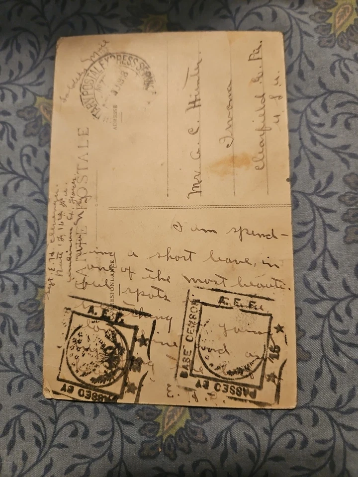 Sellos de guerra con foto de la Primera Guerra Mundial de 1918.  Foto 3 de 4