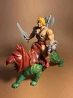 He Man and Battle Cat Action Figures Vintage