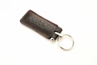 Audi Leather Keychain – Black | OEM-Inspired Premium Key Ring for All Audi Model