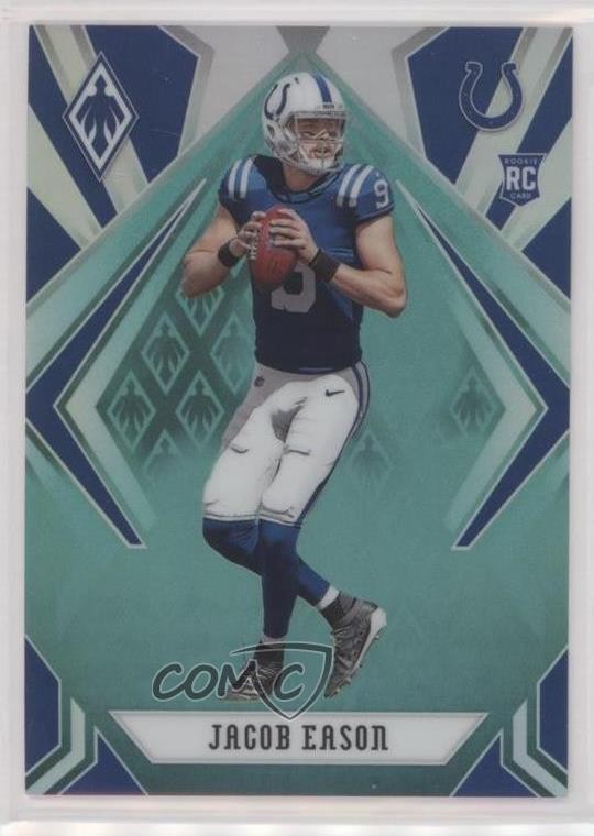 2020 Panini Phoenix Rookies Teal 92/175 Jacob Eason #116 Rookie RC rf2