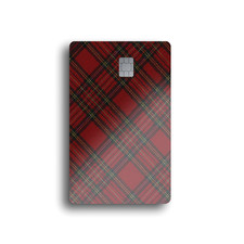 Classic Christmas Tartan Plaid Card Skin