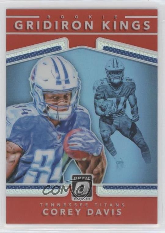 2017 Donruss Optic Rookie Gridiron Kings Red Prizm 13/99 Corey Davis #8 RC a2f