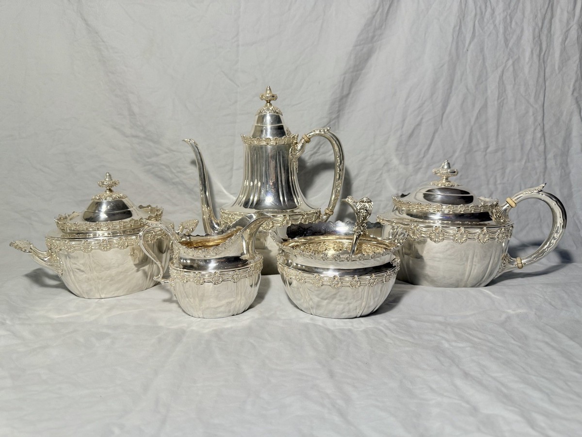 Antique Tiffany Co Sterling Silver Coffee/Tea Set
