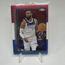 2025-26 Topps Chrome Basketball Mike Conley Red White Blue Refractor #132