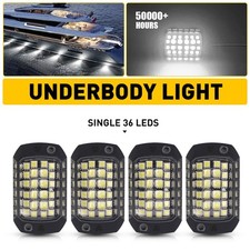 4X 36LED Underbody Light Bar For Reverse Yacht Dome Light White Lamp High Bright