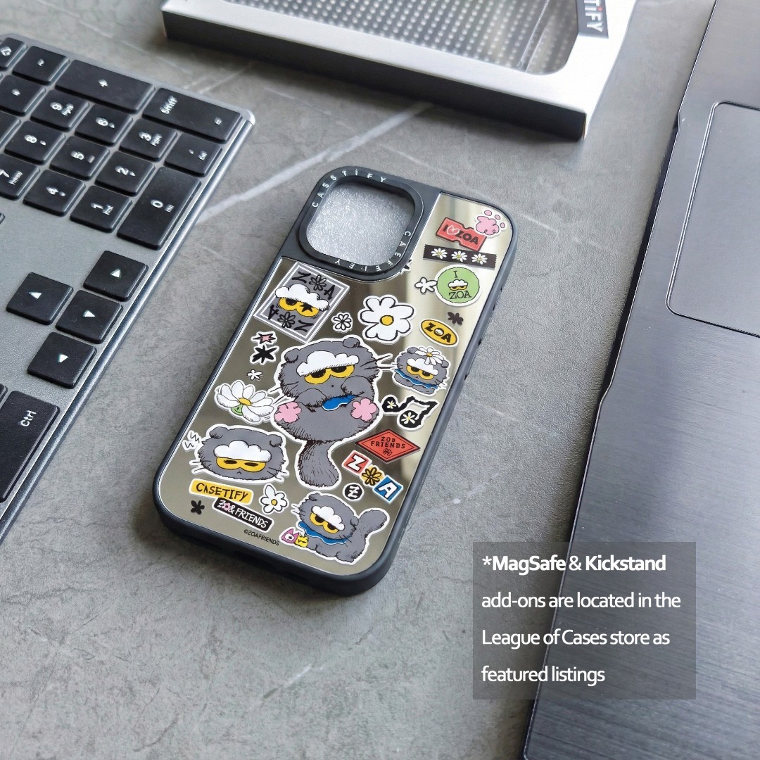 ZO&FRIENDS Casetify Mirror Case for iPhone 13-17 optional MagSafe