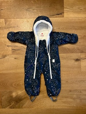 reima Baby Overall Winter dunkelblau mot Sternenbildern, Gr. 62/68