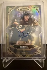 2020-21 Upper Deck Stature Reid Duke Rookie On-Card Auto /199 - Golden Knights. rookie card picture