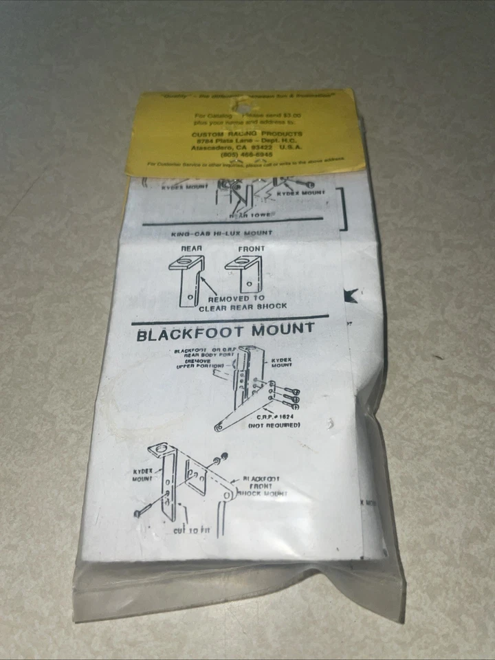 Team CRP RC10 RC 1:10 Body Button Mounting Kit #2708 FACTORY SEALED - BLACK - Image 2 of 2