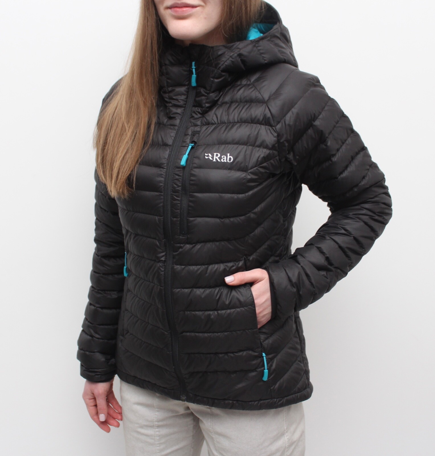 Women's RAB Microlight Alpine Down Puffer Jacket Full… Gem