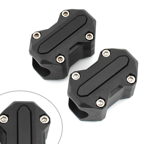 2x Engine Bumper Guard Crash Bar Decorative Protector For Honda Kawasaki Black