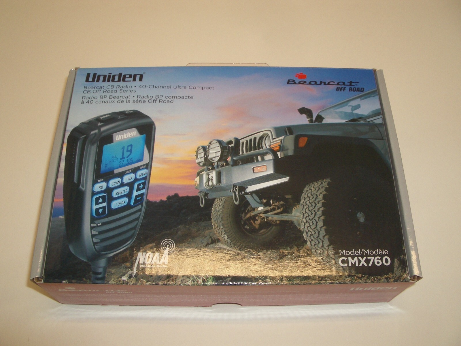 UNIDEN CMX760 BEARCAT ULTRA COMPACT OFFROAD CB RADIO w/ WEATHER & MIC