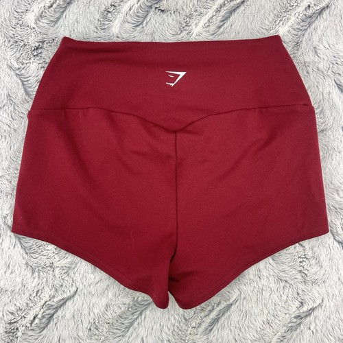 Gymshark Women's Training Athletic 2" Inseam Shorts Red Size Small Cheeky EUC - Picture 2 of 11