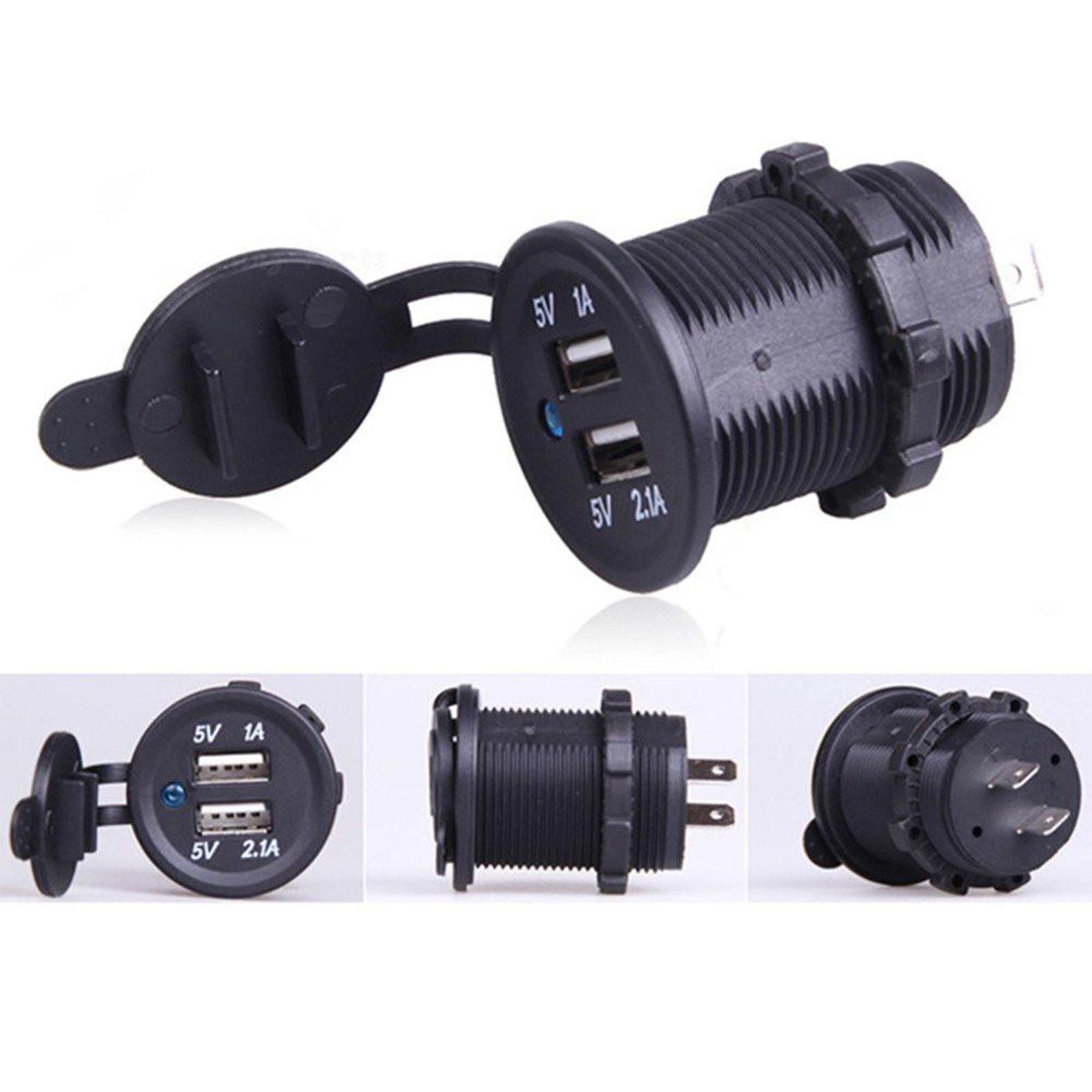 Prise USB 12V Panneau D'interrupteur Marin, Chargeur USB Double PD3.0 En Aluminium Pour Voiture