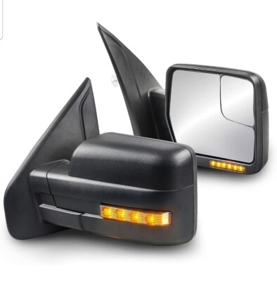 RedRock F-150 Performance Powered Heated Mirrors with LED Signals; Chrome T102439 (04-12 F-150) - Free Shipping