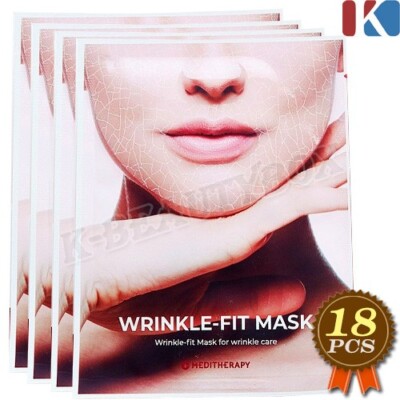 MEDITHERAPY Wrinkle Fit Face Mask 18g x 18p Firming Lifting Sheet Mask K-Beauty