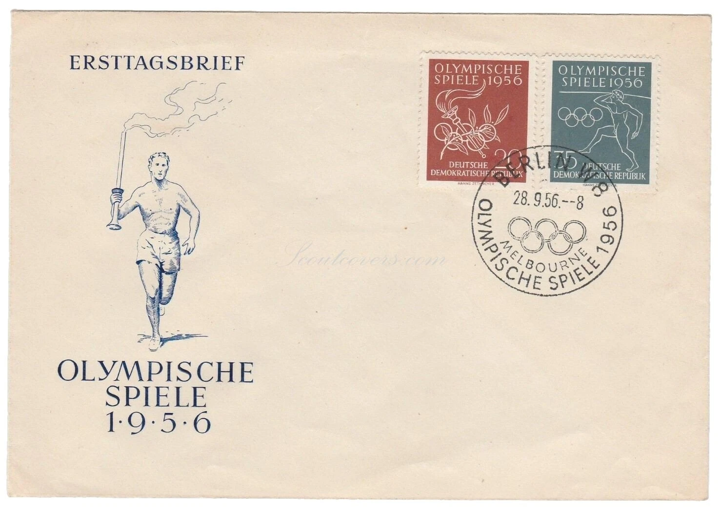 Berlin Olympics Used Stamps