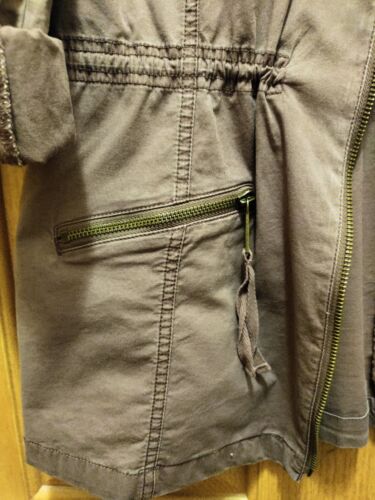 Maurices Utility Cargo Jacket Lightweight Womens LG brown Lightweight - Picture 2 of 7