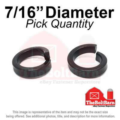 #ad 7 16quot; Grade 8 High Collar Split Lock Washers Alloy Steel Plain Pick Quantity $345.85