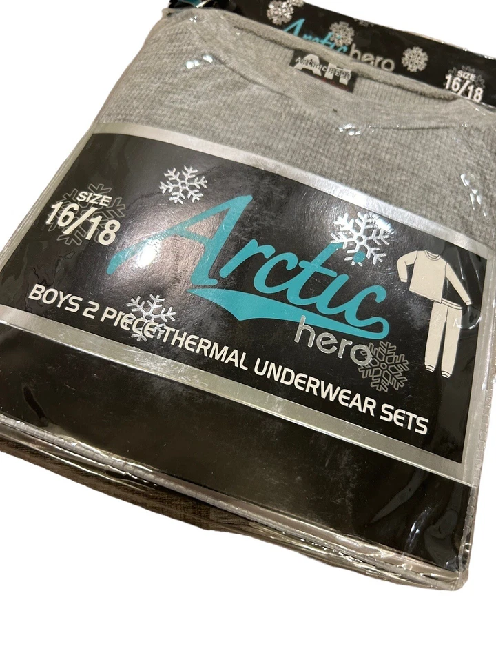 Conjunto de ropa interior térmica Arctic Hero para niños Top tejido gofre y conjuntos largos John 16/18 Foto 3 de 4