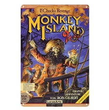 Monkey Island 2 Commodore Amiga Retro Video Game Metal Poster Tin Sign 20*30cm