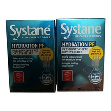 Systane HYDRATION PF Lubricant Eye Drops   Total 60 VIALS EXP 2026  NEW SEALED