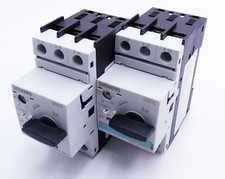 2x Siemens SIRIUS 3RV1421-1DA10 3RV1 421-1DA10 E:06 Circuit Breaker -used-