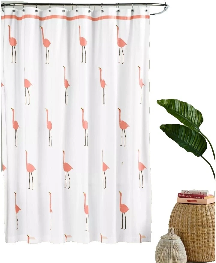 Flamingo Fabric Shower Curtains