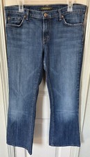 David Kahn Womens Size 31 Blue Straight Leg Denim Bootcut Jeans Made In USA