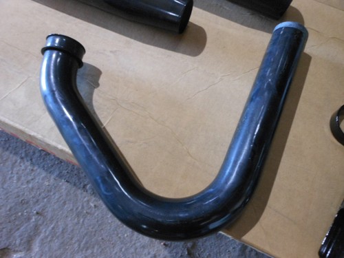 MAC Black Ceramic Staggered Duals Muffler Exhaust Kawasaki 85-99 VN700 Vulcan - Picture 6 of 12