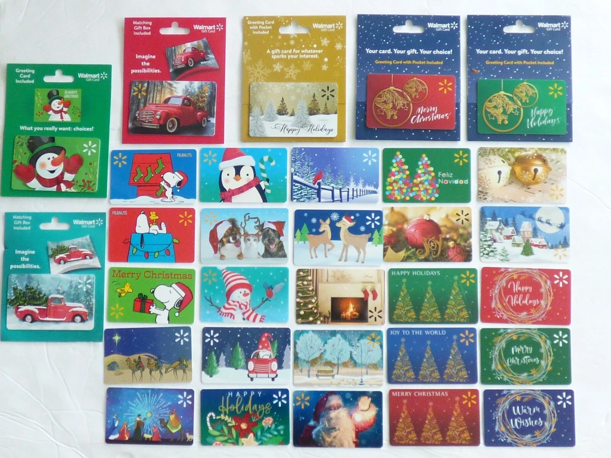 Walmart Gift Card - 2022 Christmas Holidays - LOT of 31 Different - No Value