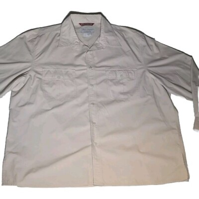 Different Drummer Shirt Men XXL Be Bold &Mighty Collared Beige Button Canada 