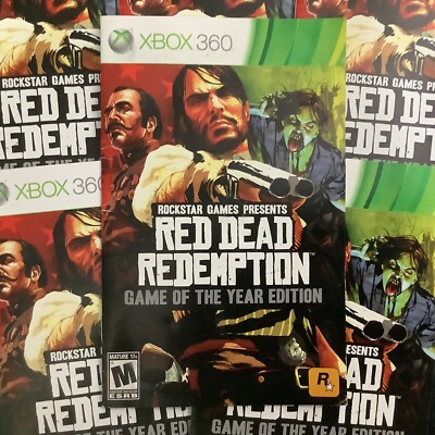 Red Dead Redemption GOTY Edition Microsoft Xbox 360 Instruction Manual Only
