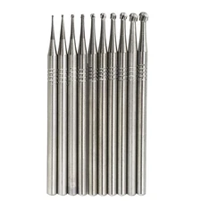 Wave Dental Tungsten Carbide Burs Round HP 44.5mm Shank for Straight Handpiece