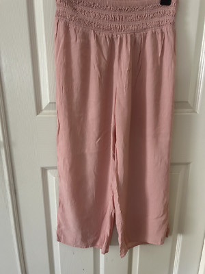 Oniell  Boho flow pant womens pink Medium