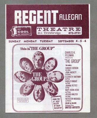 Regent Theater Handbill Flyer, Vintage 1966 Frank Sinatra, Queen Mary, Quinn